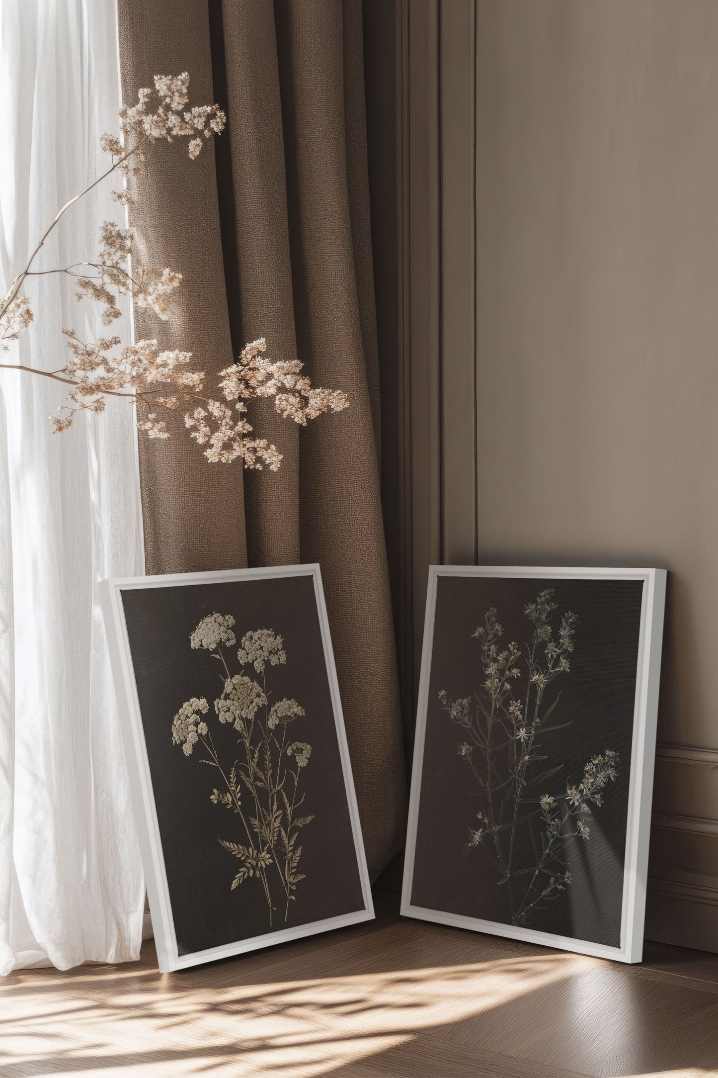 DUO KOSTBARE BLUMEN (2 Werke auf gespannter Leinwand)