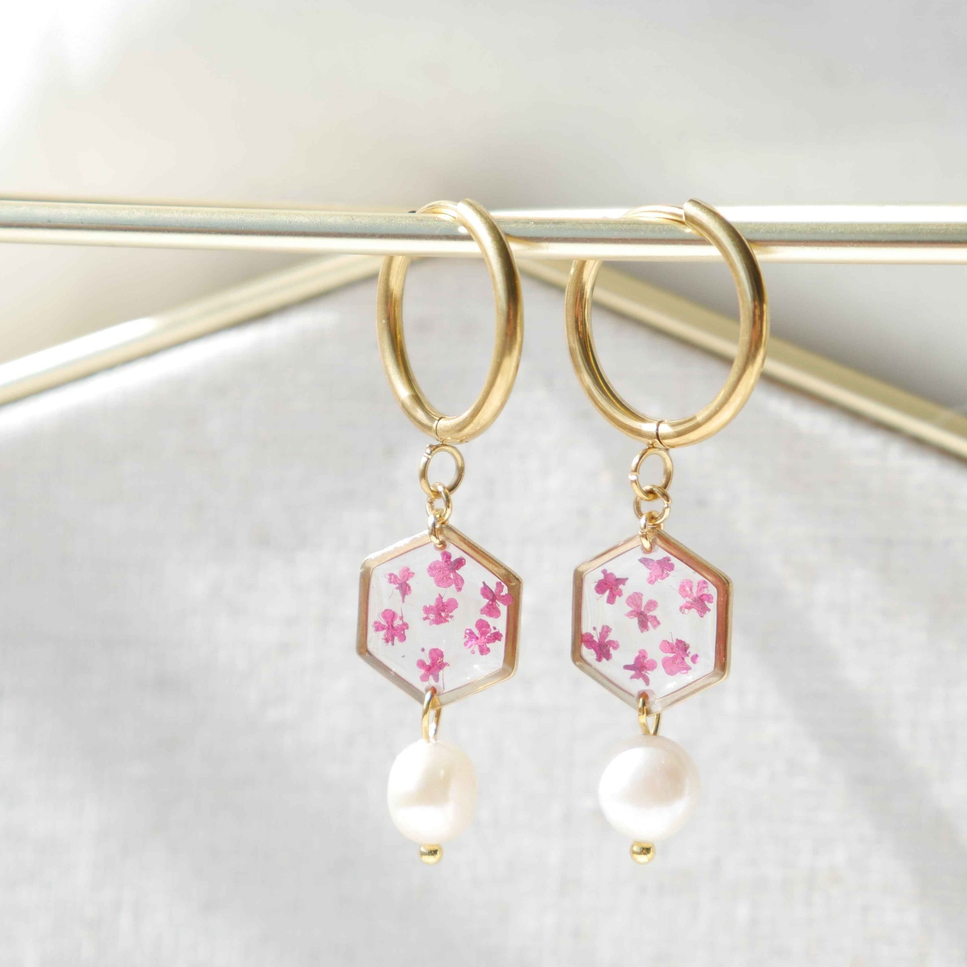 Boucles d'oreilles Perla - Lola (medium) petit hexa