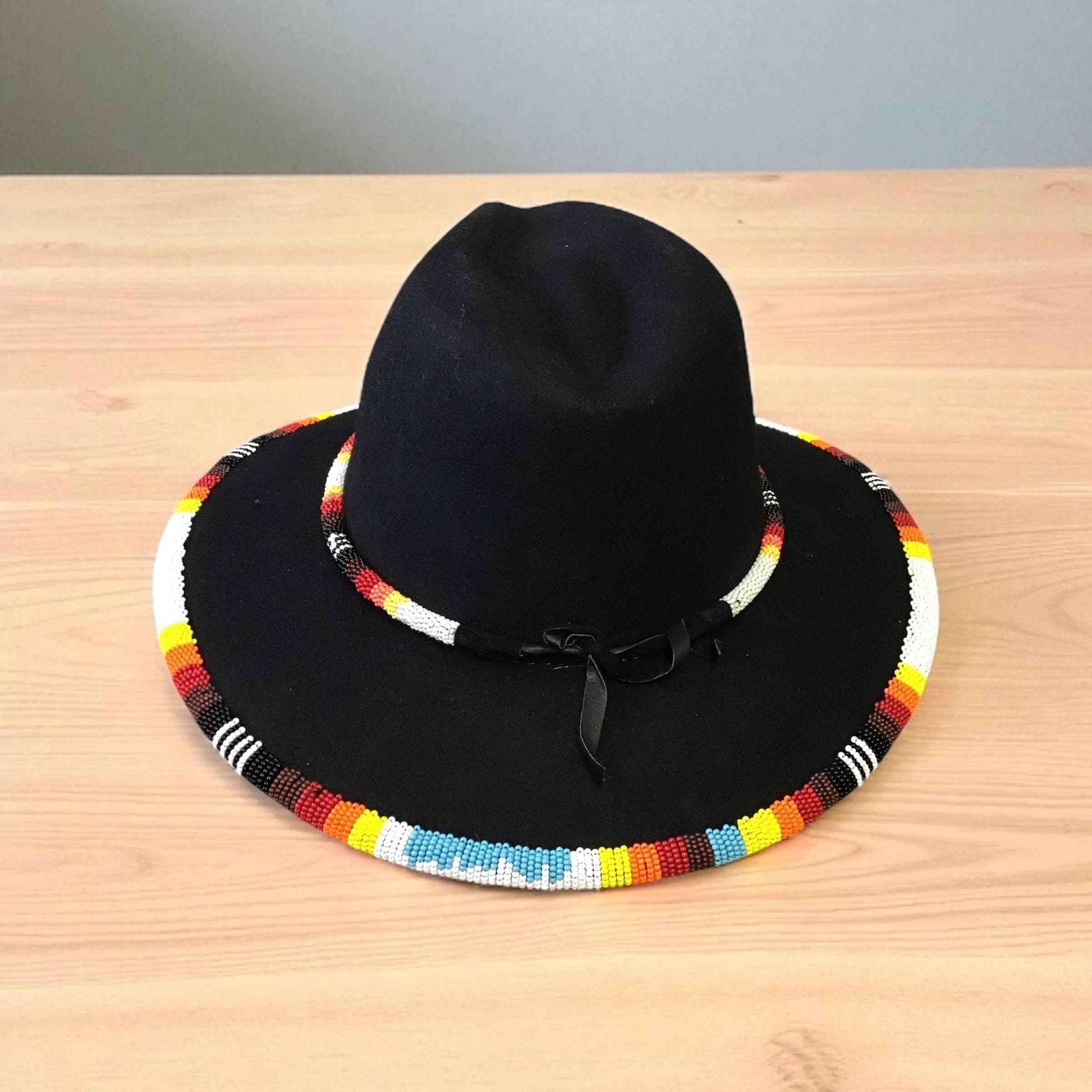 Size-60 Handmade Beaded Hat