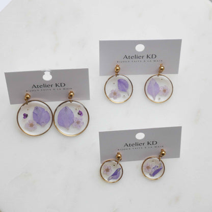 Boucles d'oreilles Léa - rond (moyen 20mm)