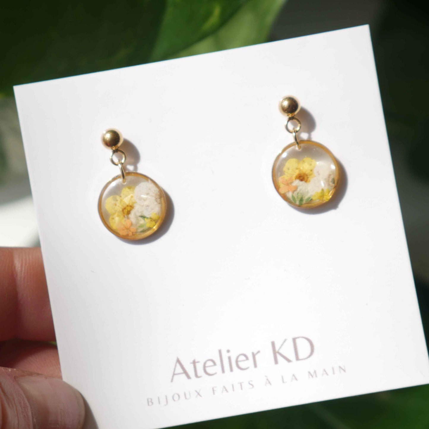 Boucles d’oreilles bouquet - petits ronds
