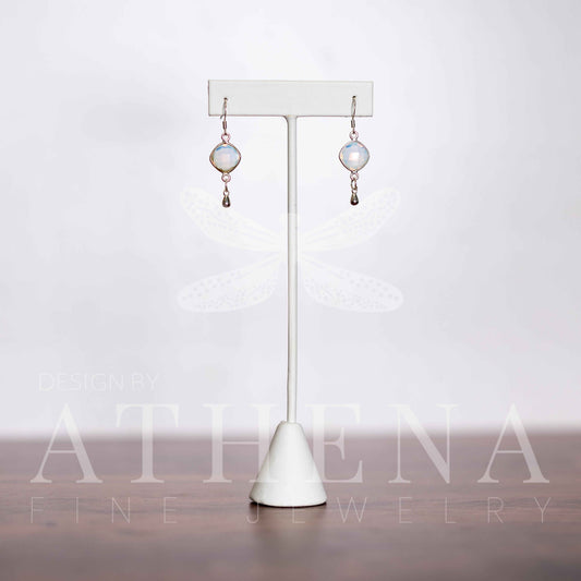 Opalite Earrings in Sterling Silver – Effortless Elegance for the Modern Woman