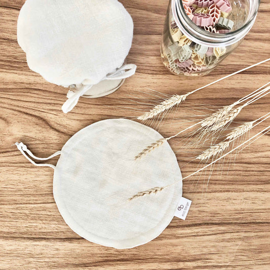 Linen Jar and Bowl Cover