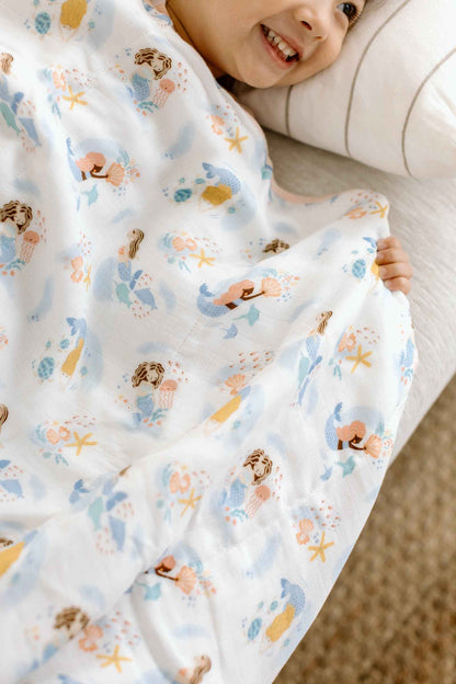 Muslin Quilt - Mermaids