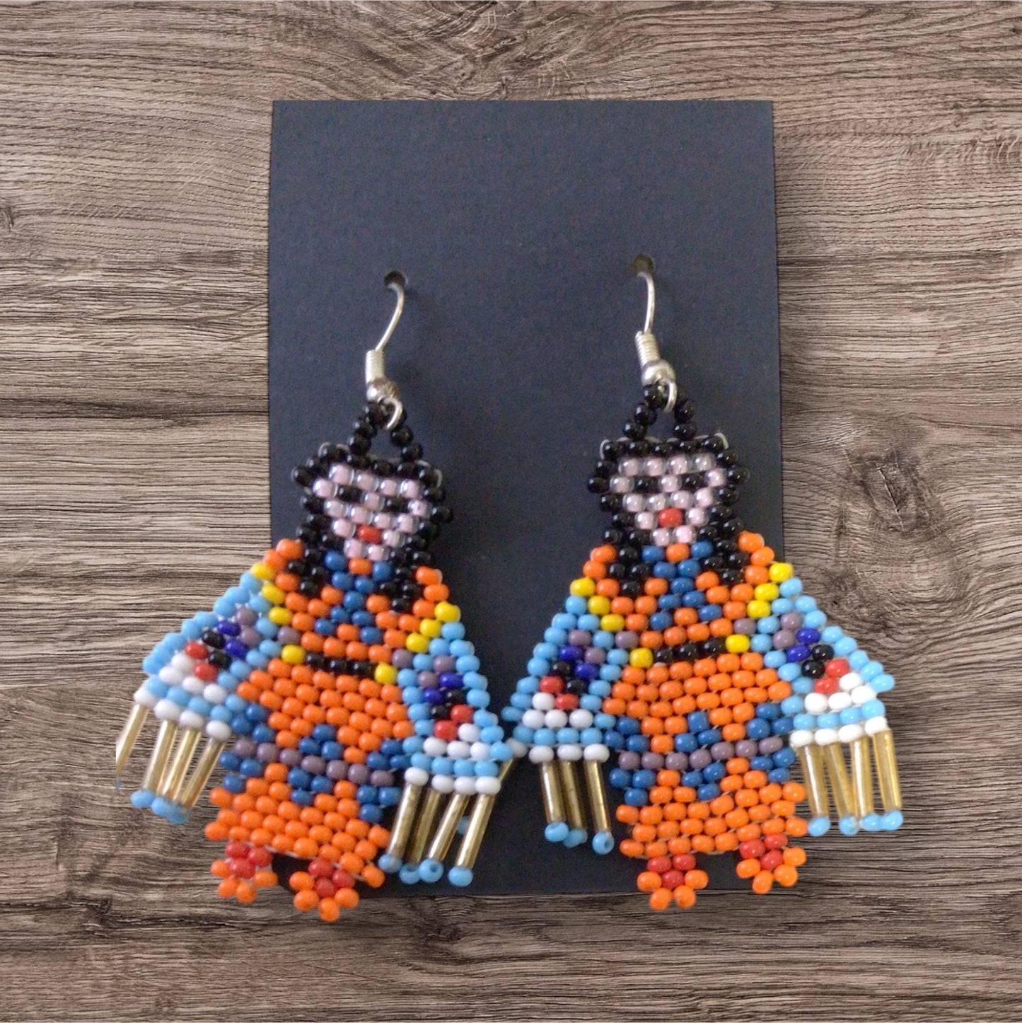 OldTribes™ American Kachina Doll Girl Woman (ORANGE)