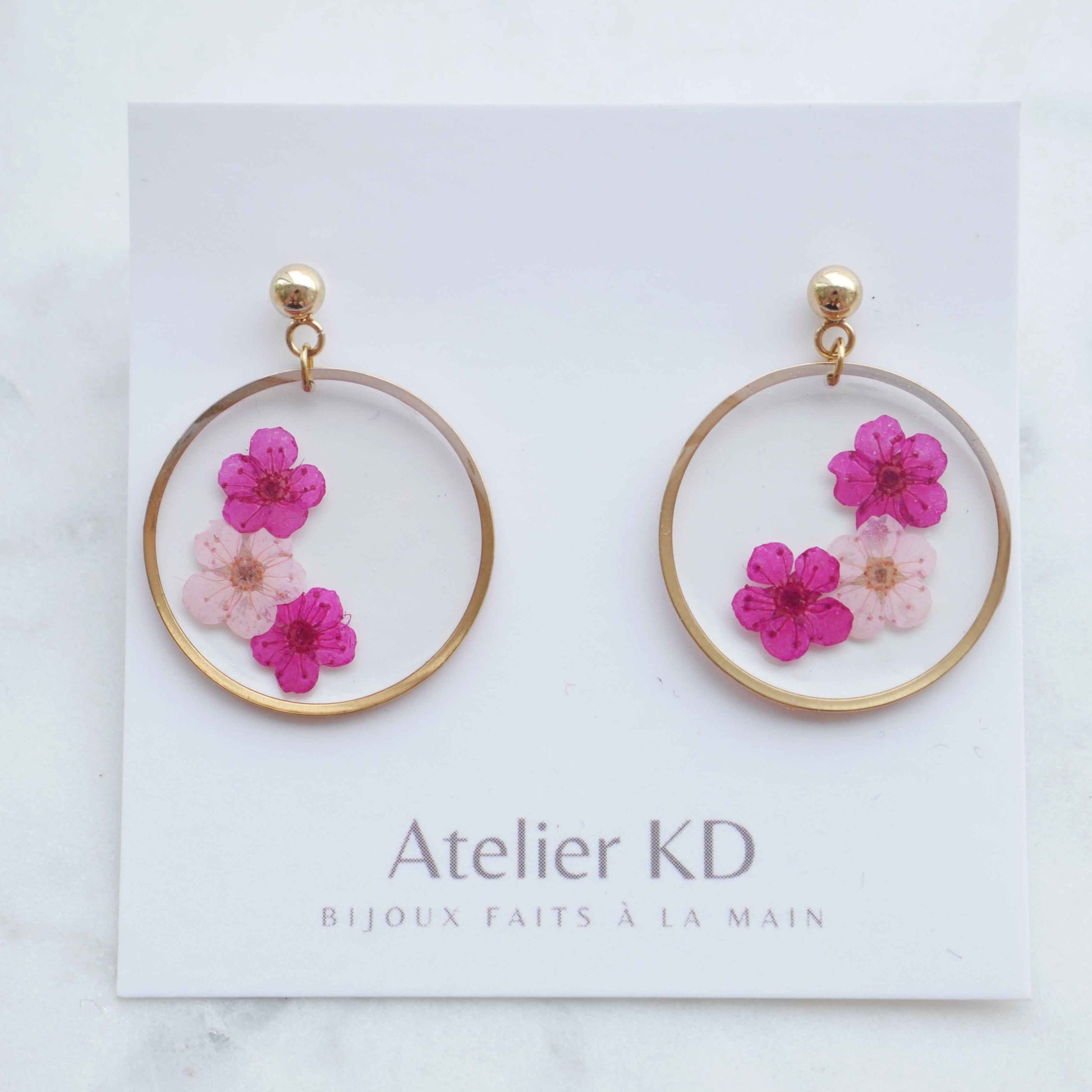 Edition Spéciale - Boucles d'oreilles duo Sofia - rond