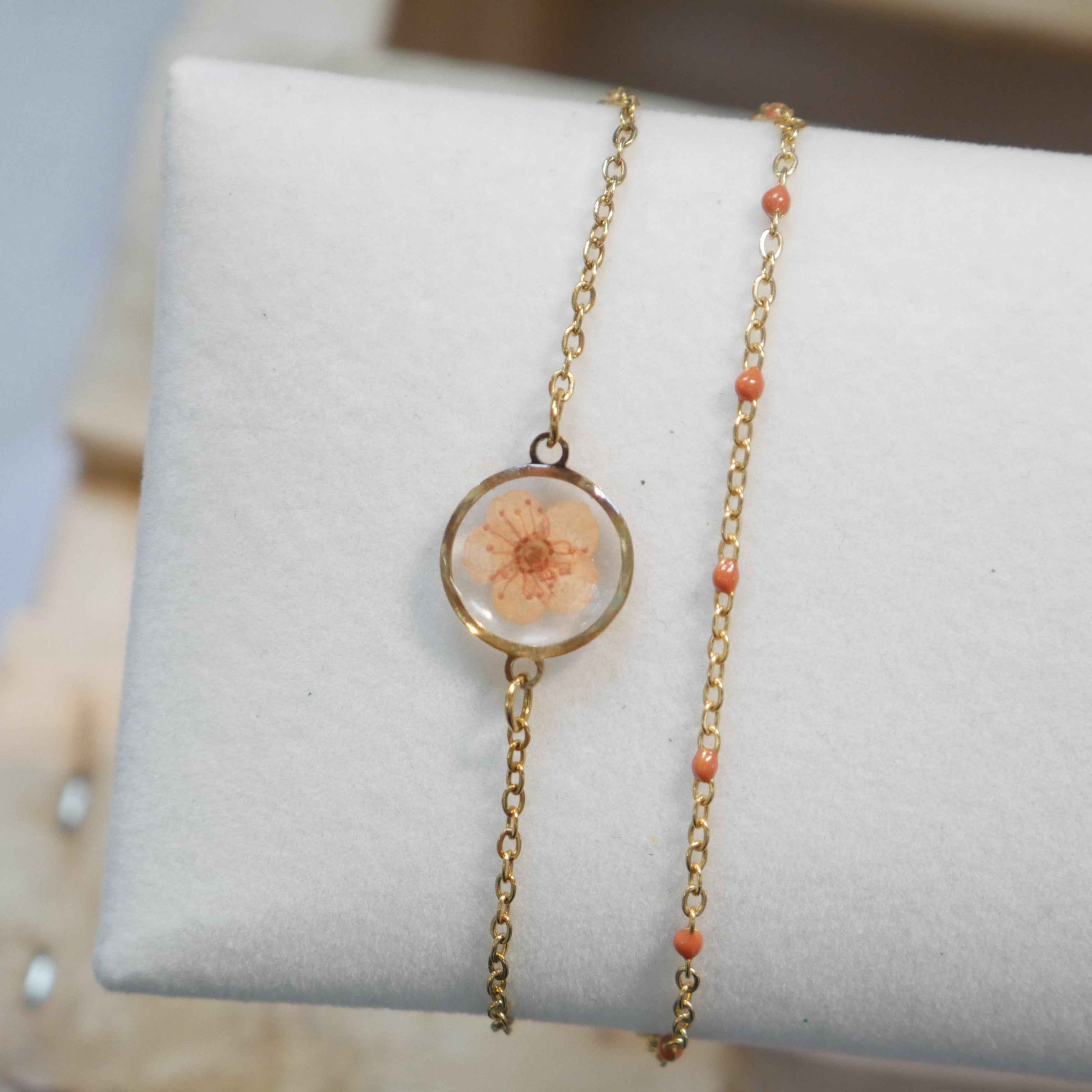 Bracelet Sofia double - orange