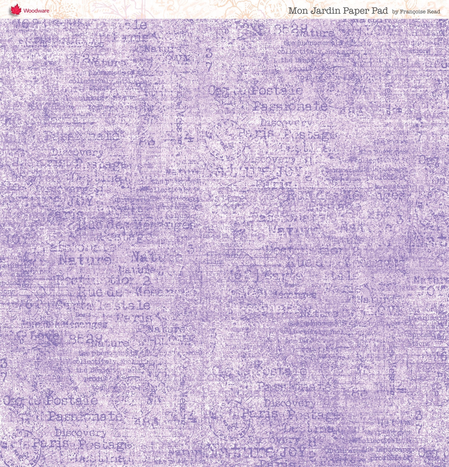 Woodware Francoise Read Mon Jardin 8 in x 8 in Paper Pad
