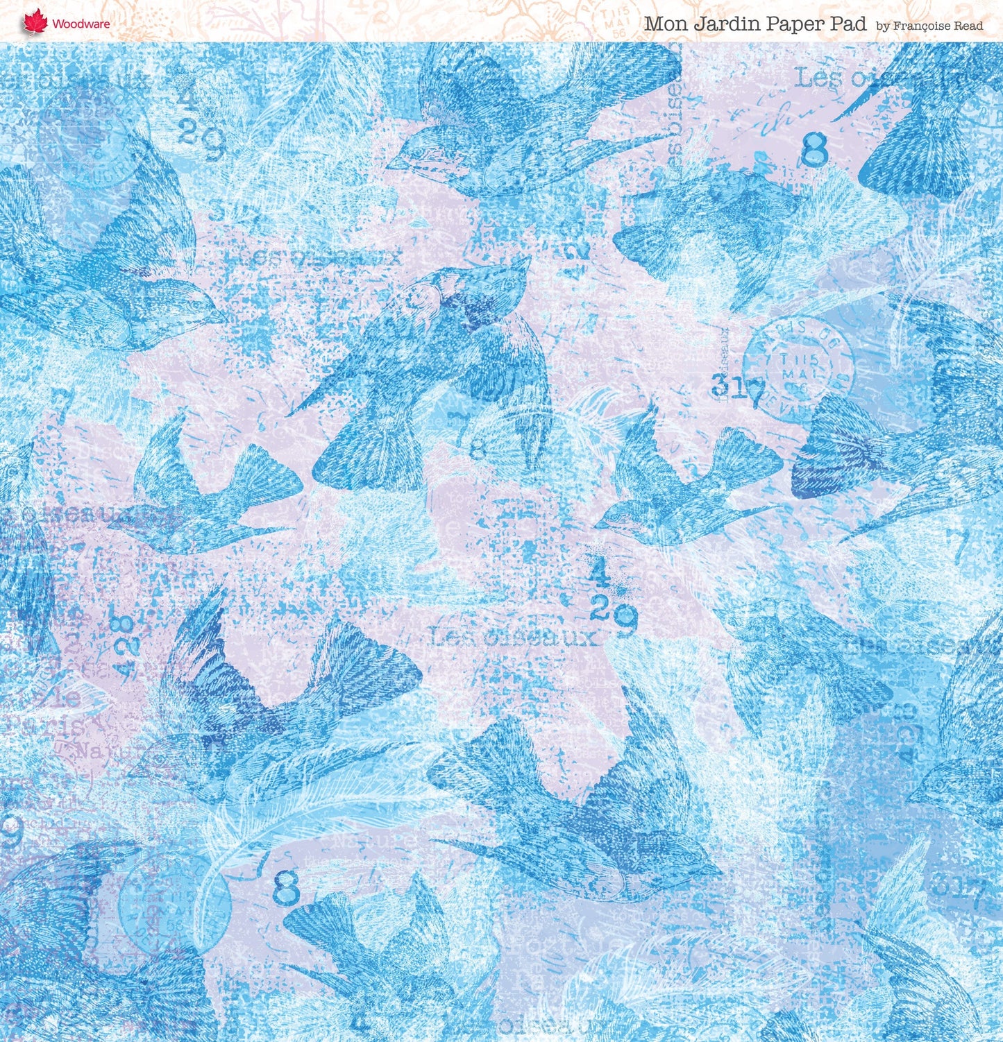 Woodware Francoise Read Mon Jardin 8 in x 8 in Paper Pad