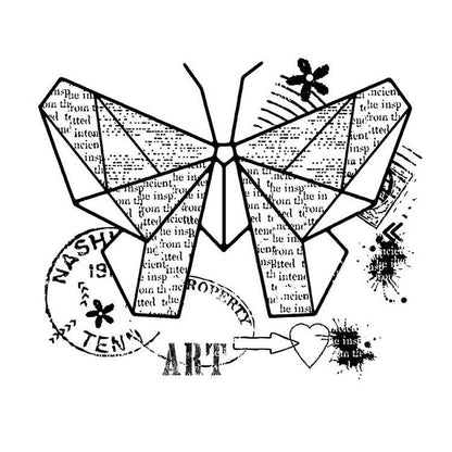 Woodware Clear Singles Paper Butterfly