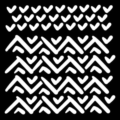 Woodware Tribal 6 in x 6 in Stencil