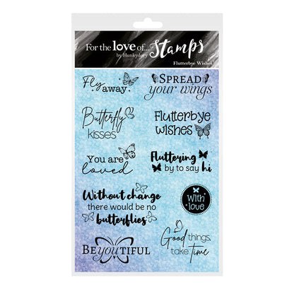 For the Love of Stamps - Flutterbye Wishes
