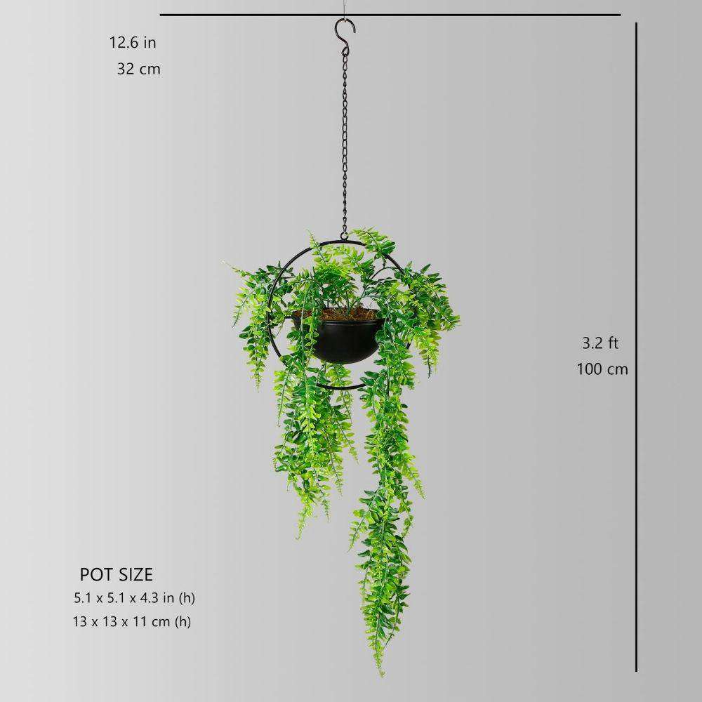 Fabo フェイク吊り下げ植物 鉢植え（96cm）