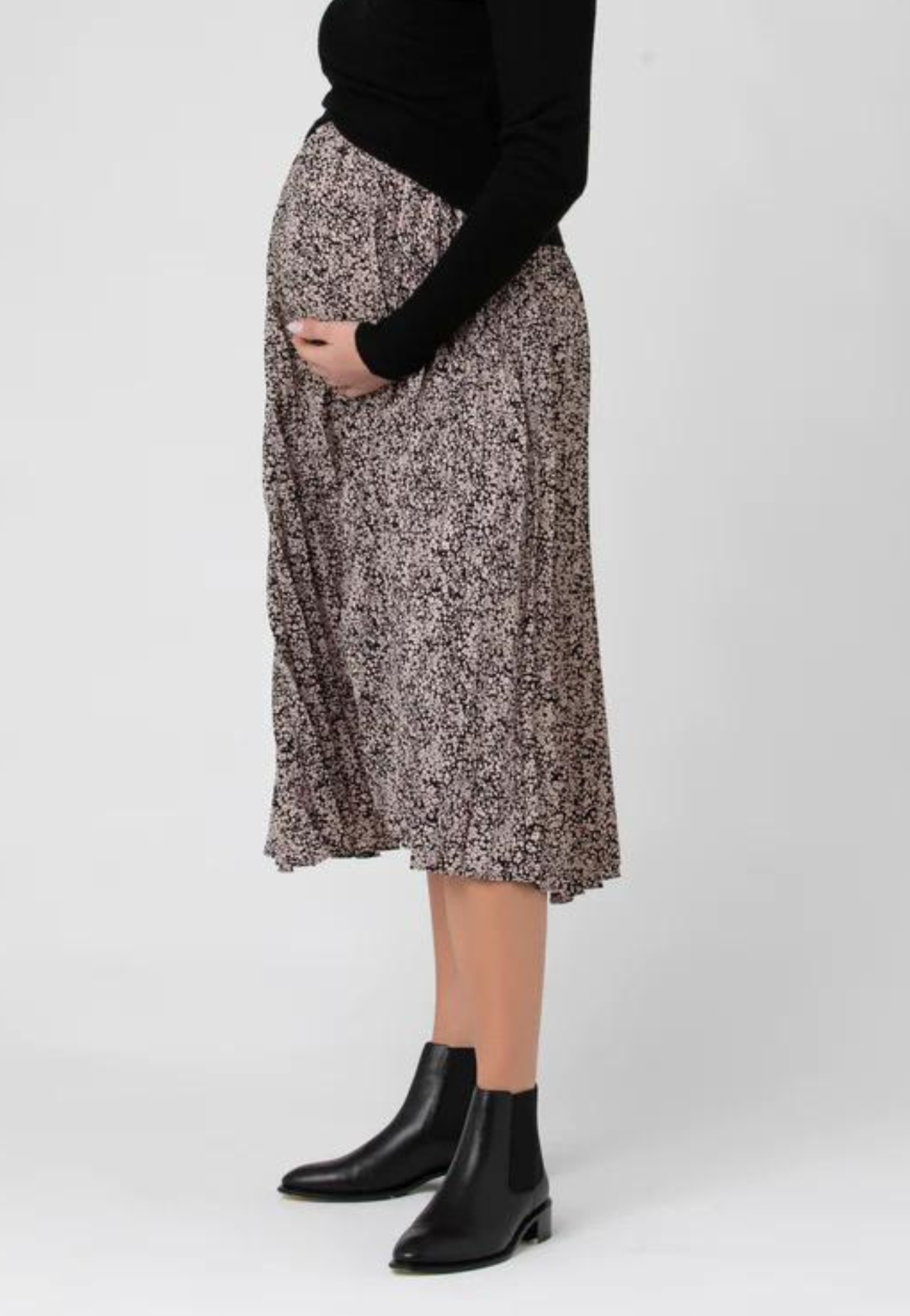Florence Pleat Maternity Skirt