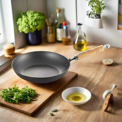 Yoshikawa Cook-Pal Ren Japanese Carbon Steel Frying Pan 16cm