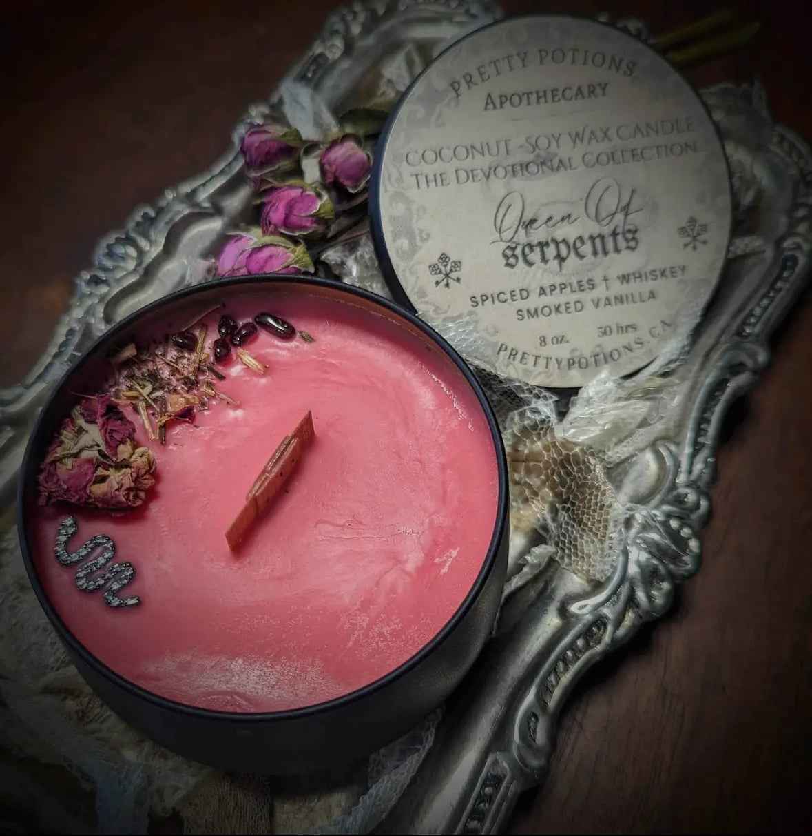 Queen of Serpents Lilith Devotional Candle