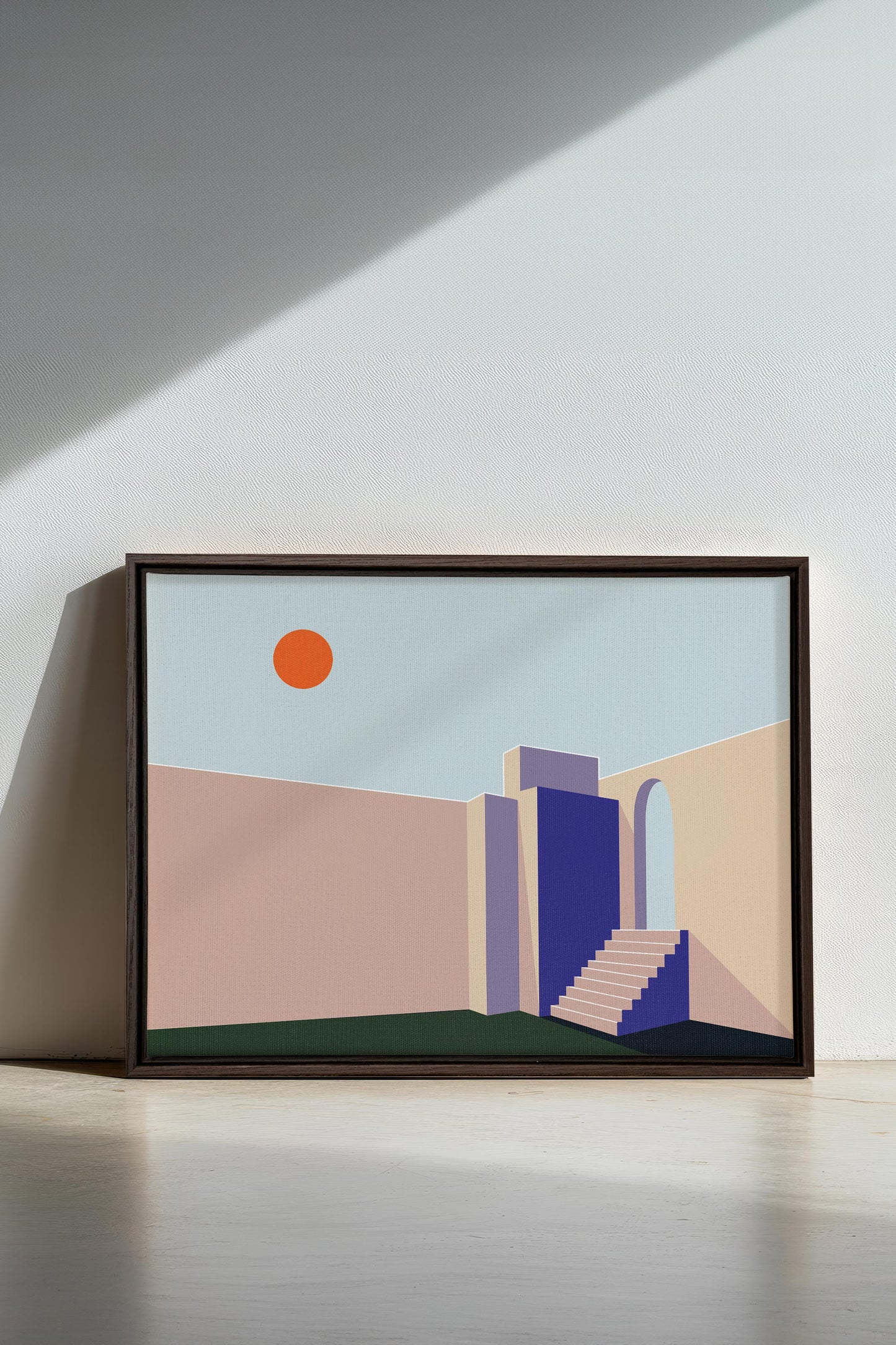 GÉOMÉTRIE, Oeuvre sur toile étirée
