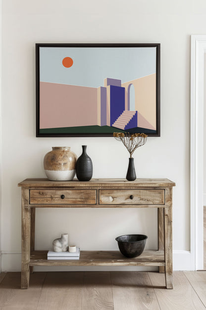 GÉOMÉTRIE, Oeuvre sur toile étirée