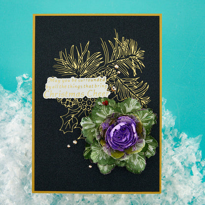 Winter Bough Hot Foil Plate from the Snow Garden Collection by Susan Tierney-Cockburn
