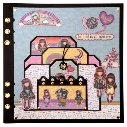 SAN Paper Pad Gorjuss - Be Kind Double-Sided, 18 Designs 203x203x5mm 18 SH nr.123