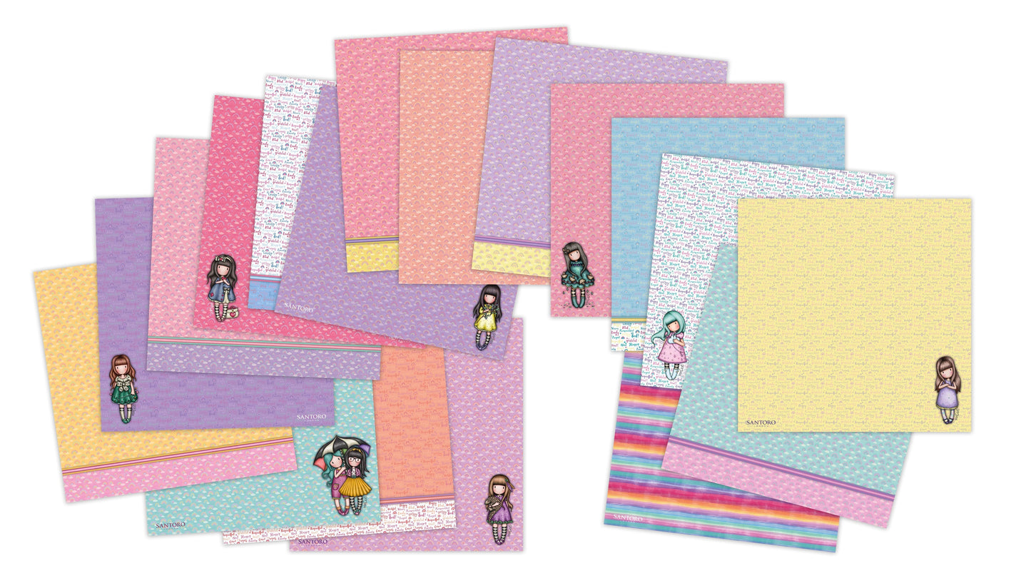 SAN Paper Pad Gorjuss - Be Kind Double-Sided, 18 Designs 203x203x5mm 18 SH nr.123