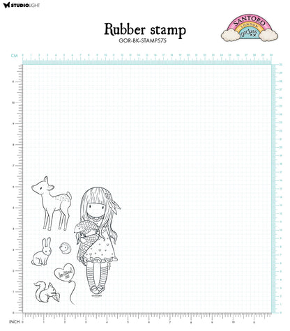 SAN Cling Stamp Gorjuss - Be Kind Be Kind To All Creatures 120x170x5mm 6 PC nr.575