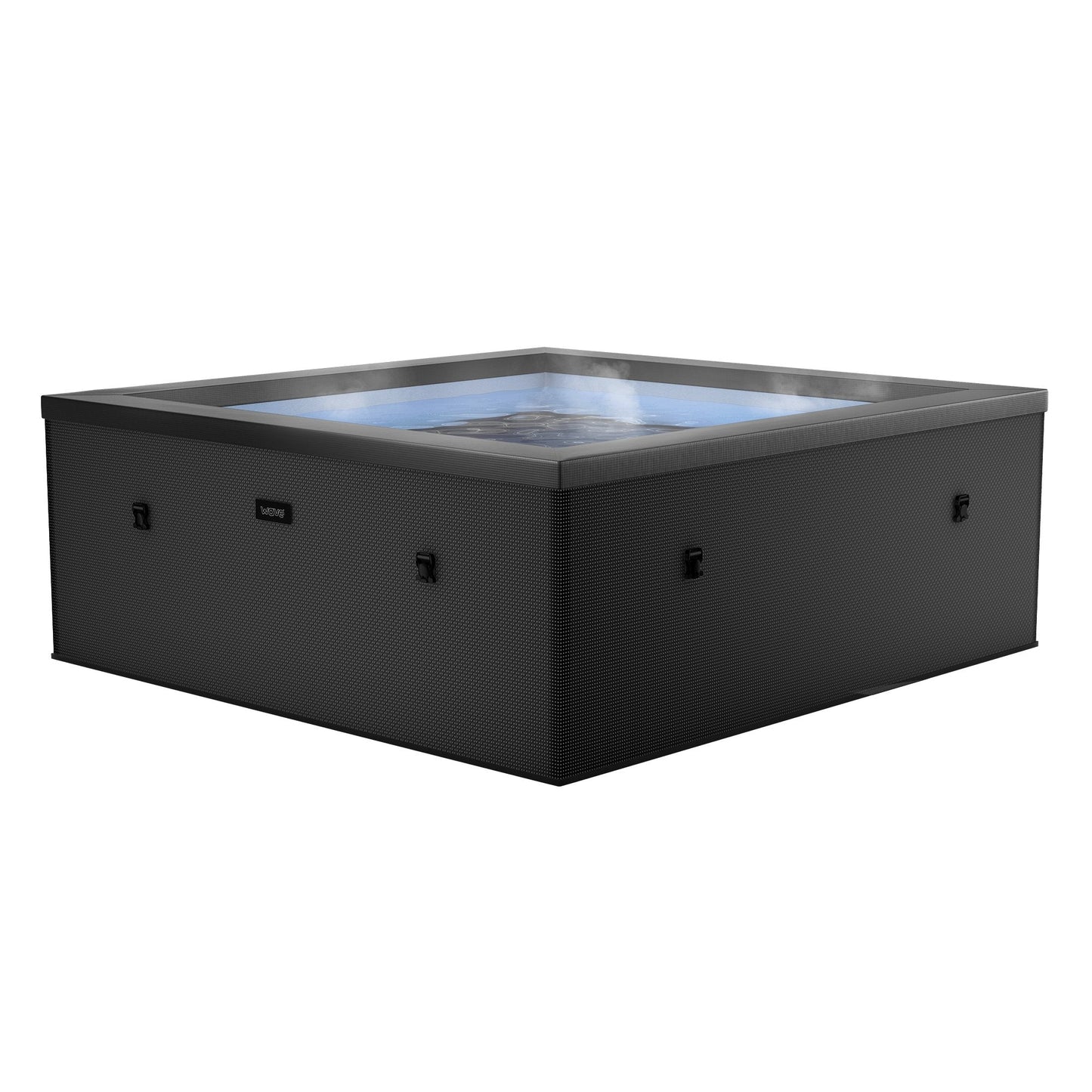 Wave | Garda | 4/6-Person Eco Foam Hot Tub | Square | Built-In Integrated Heater