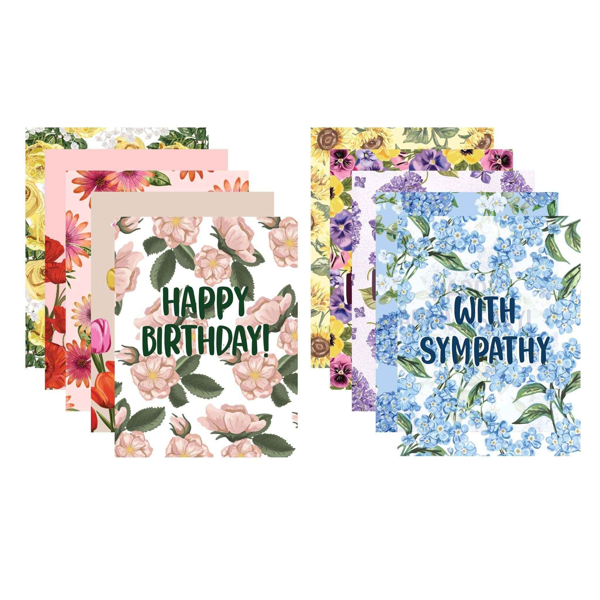 Garden Party Set  - 10 Assorted Greeting Cards