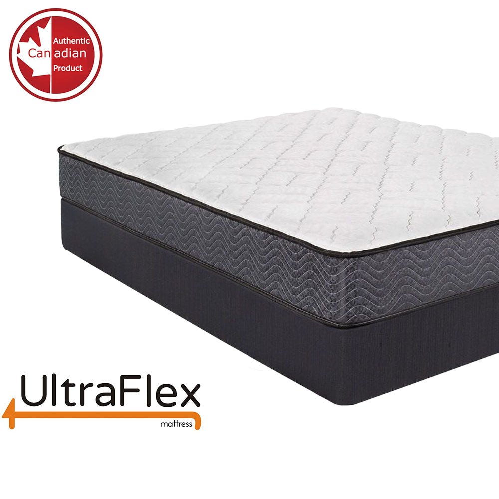 UltraFlex® PRESTIGE - Orthopedic Heavy-Duty Hybrid HDCoils, with Posture Support High-Density Foam Casing, Low Motion Transfer (Made in Canada) - With Waterproof Mattress Protector