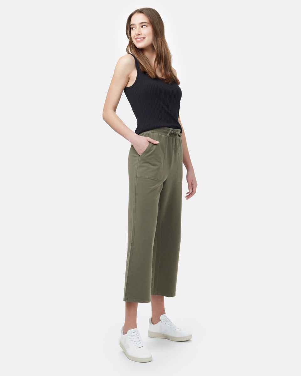 French Terry Wide Leg Sweatpant