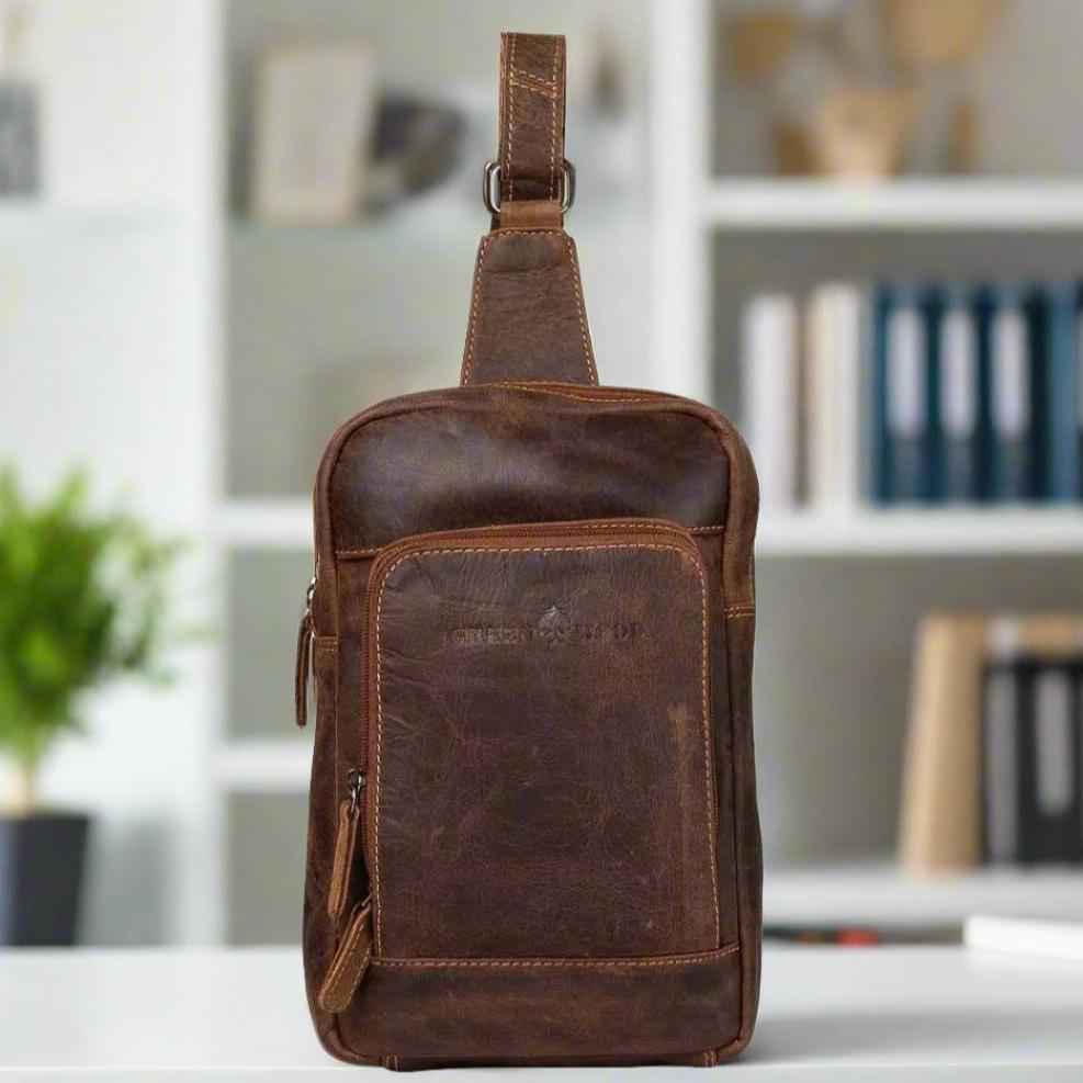 Greenwood Leather Hamilton Crossbody Bag Backpack
