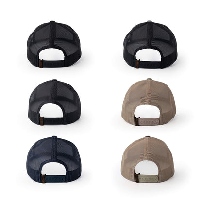 Elk Leather Patch Trucker Hat