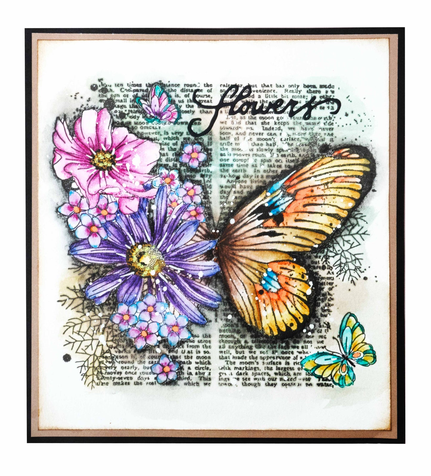 SL Cutting Die Numbers & Flowers Grunge Collection 98x141x1mm 8 PC nr.503