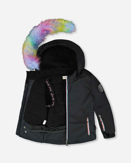 Two-Piece Play Snowsuit Rainbow Leopard