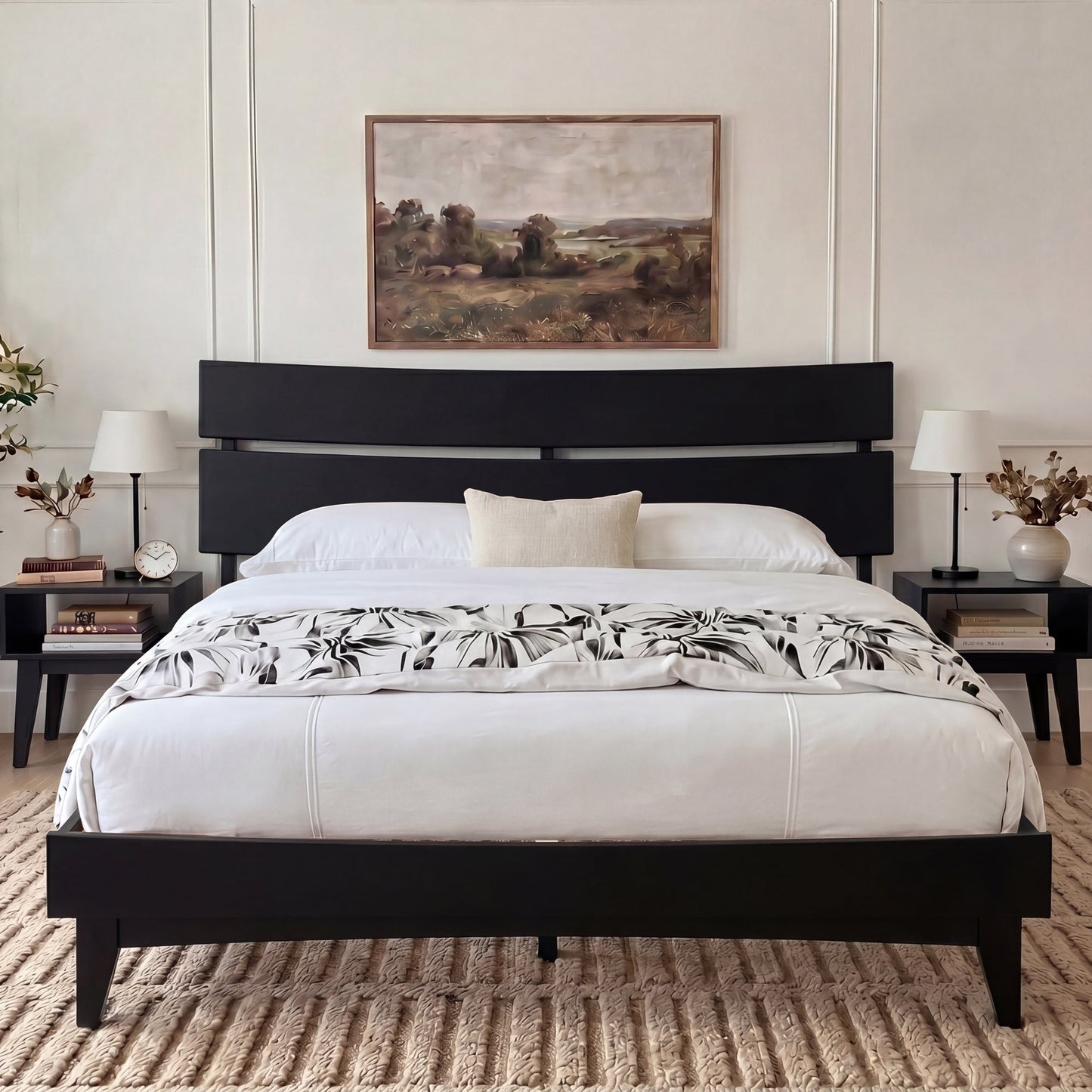 Aurora Solid Wood Bed Frame