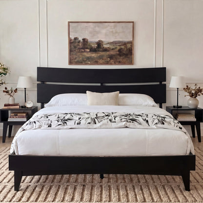 Aurora Solid Wood Bed Frame
