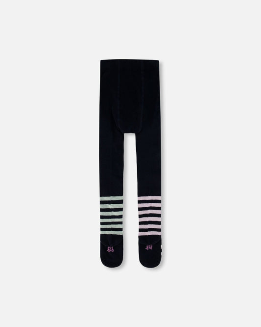 Knit Tights Dark Blue