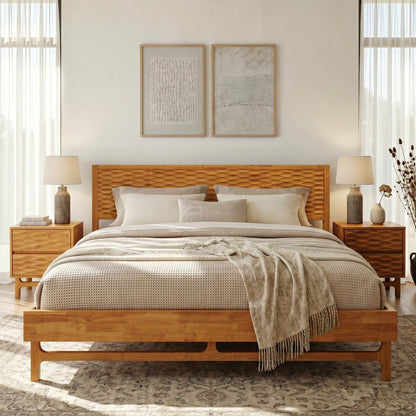 Elara Solid Wood Bed Frame