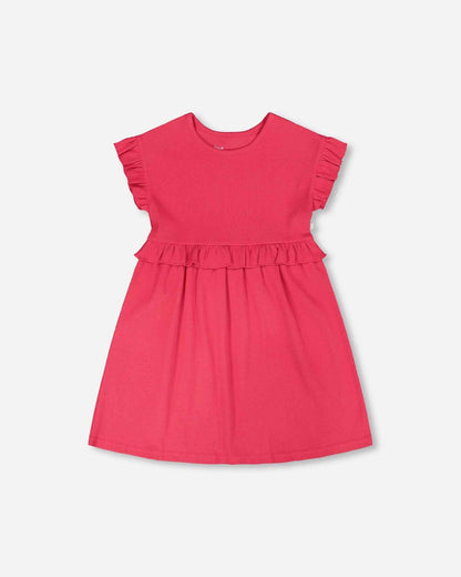 Cotton Rib Dress Pink
