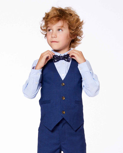 Bow Tie Blue Dino Print
