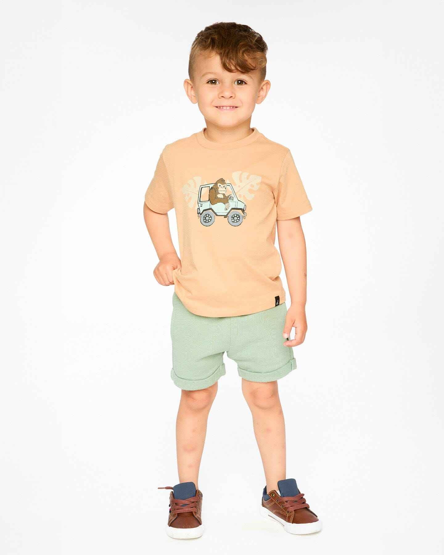 Organic Cotton Short Sleeve T-Shirt Beige