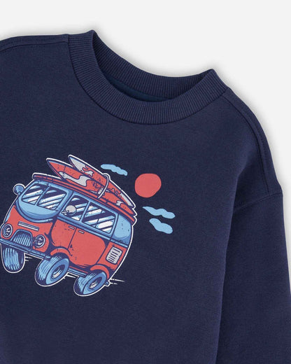 French Terry Sweatshirt Blue