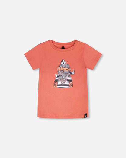 Organic Cotton Short Sleeve T-Shirt Brick