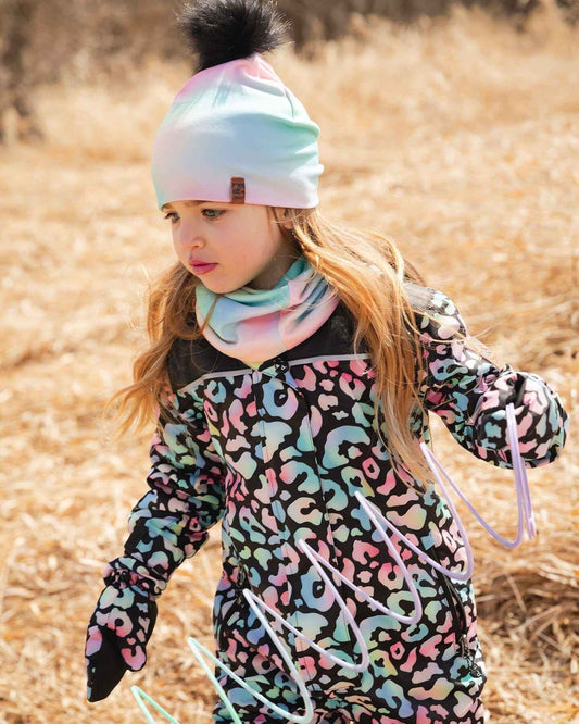 Stretch Jersey Hat Multicolored With Pompom