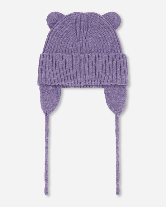 Baby Knit Hat Lavender