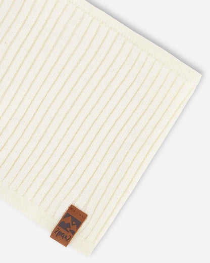 Knit Neck Tube Off White