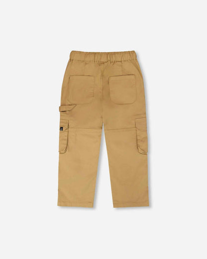 Stretch Twill Carpenter Pants Beige