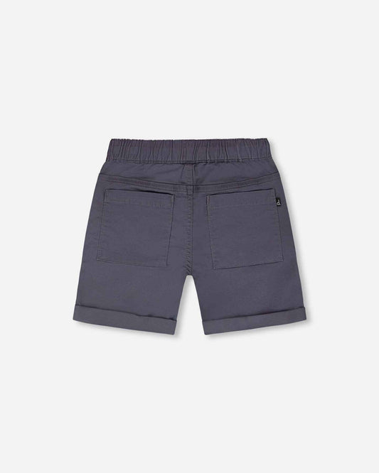 Stretch Twill Shorts Grey