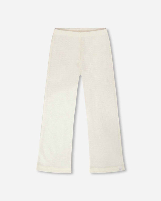 Crinkle Jersey Leggings Off White