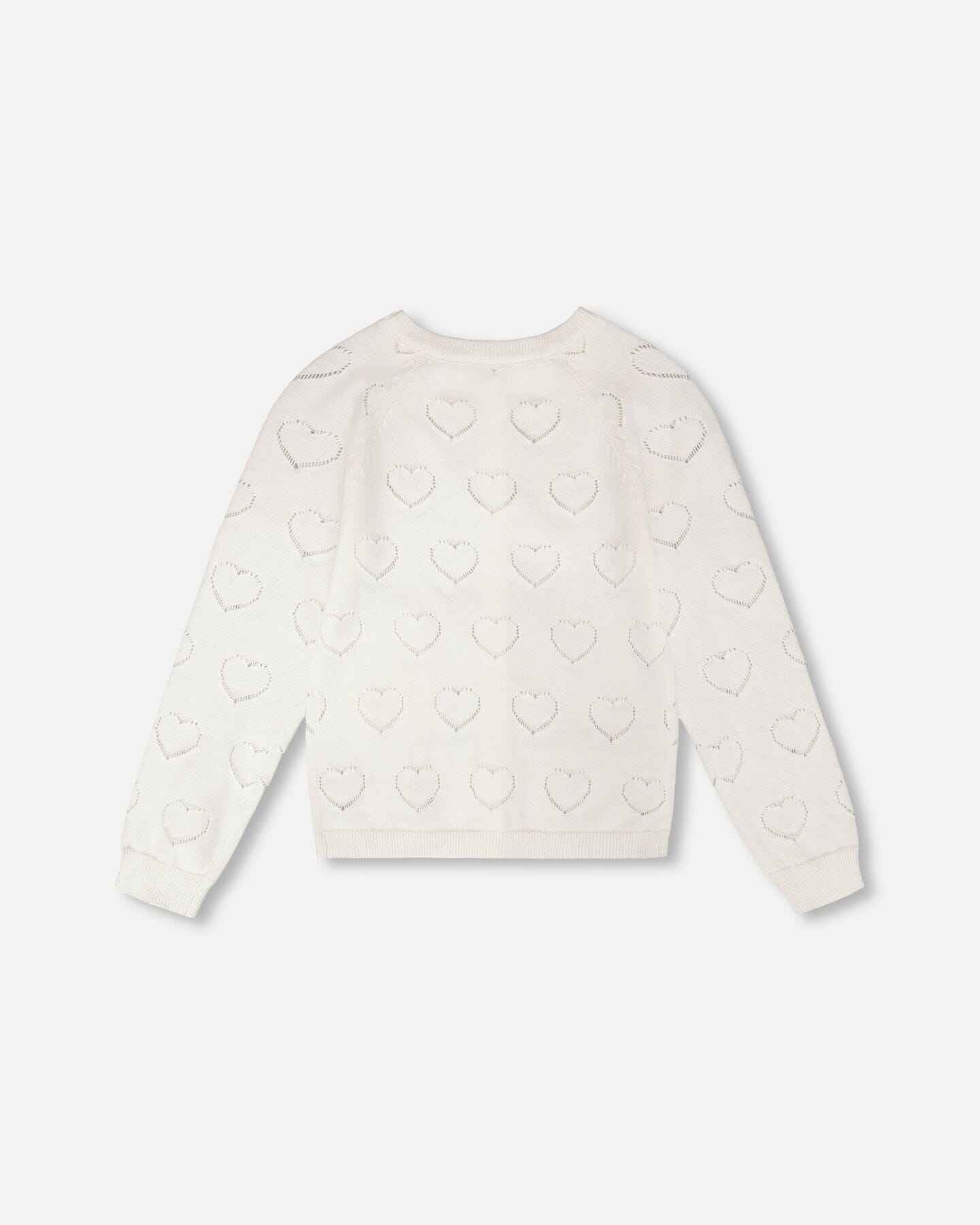 Pointelle Knit Cardigan Off-White